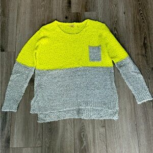 Color-block Sequined Sweater